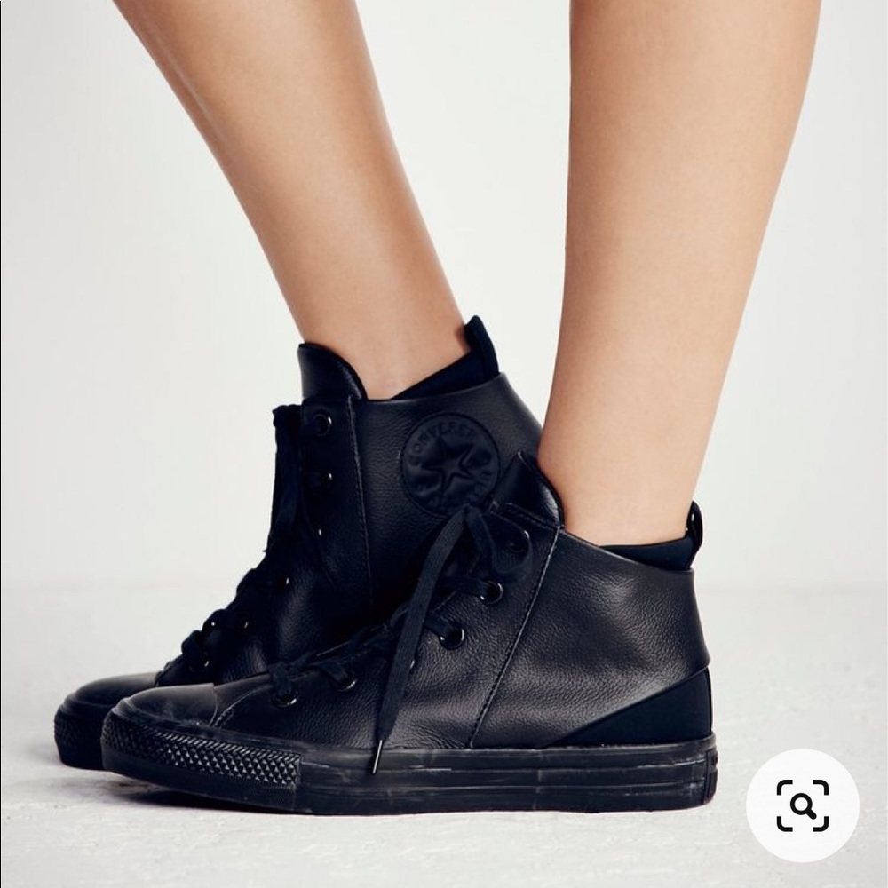 Free People Mono Leather Lace-Up Converse